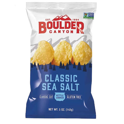 Boulder Canyon Sea Salt Potato Chips 142g