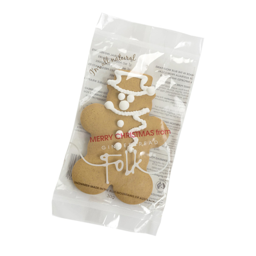 Gingerbread Folk Snowman Cookie 30g