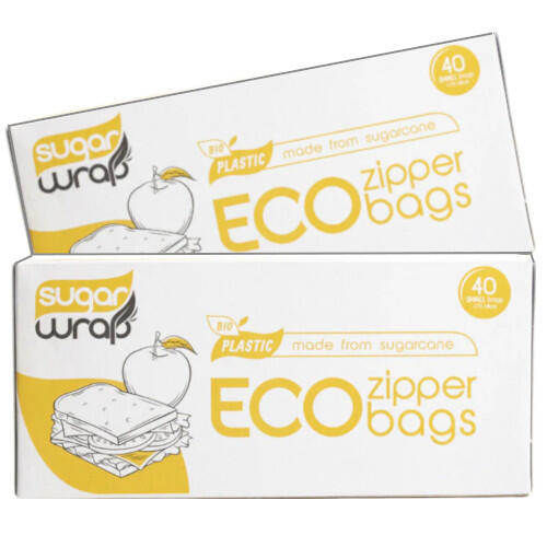 SugarWrap ECO Small Zipper Bags 40pk