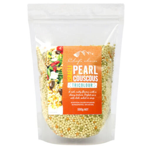 Chefs Choice Tricolour Israeli Pearl Couscous 500g