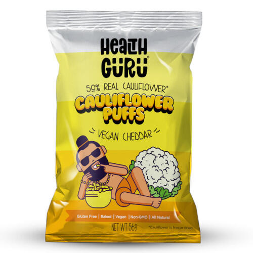 Health Guru Vegan Cheddar Cauliflower Puffs 56g