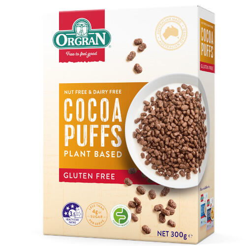 Orgran Cocoa Puffs 300g