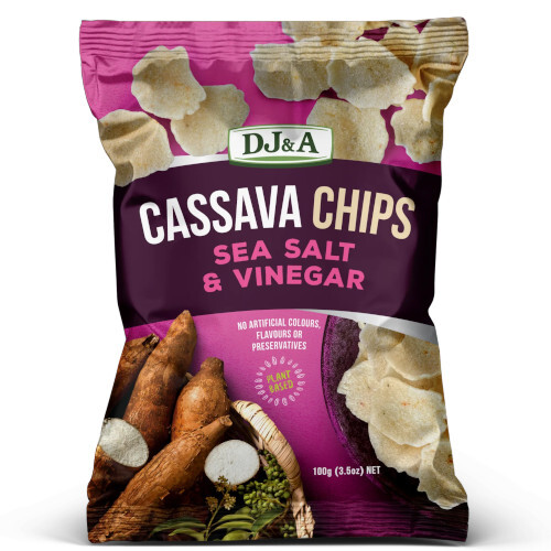 DJ&A Cassava Chips Sea Salt and Vinegar 100g