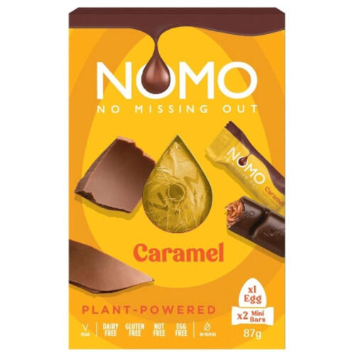 Nomo Caramel Easter Egg and Mini Bars 87g