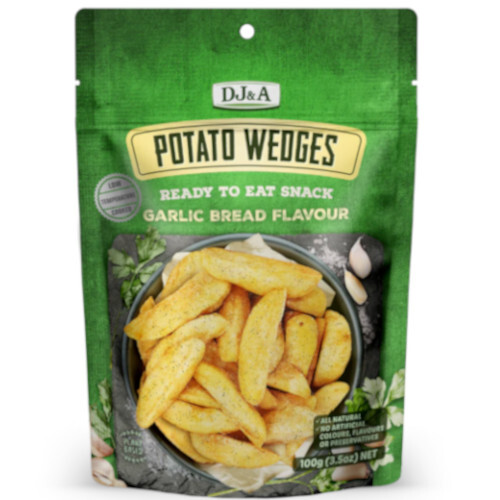 DJ&A Potato Wedges Garlic Bread flavour 100g