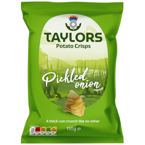 Taylors Potato Crisps Pickled Onion 150g