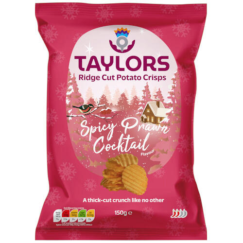 Taylors Potato Crisps Spicy Prawn Cocktail 150g